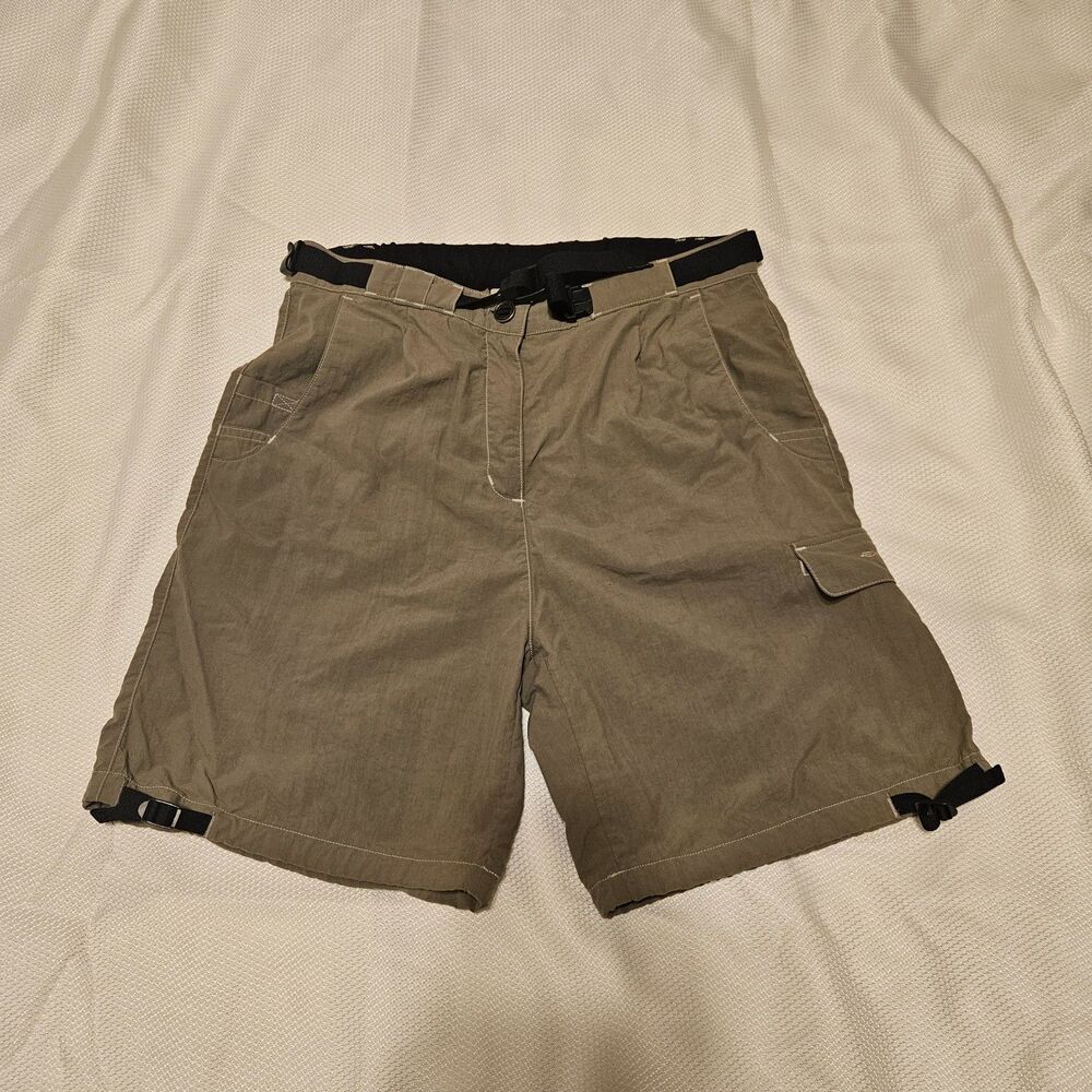 ExOfficio Shorts women's Belted Cargo Hiking Gray shorts Small 6-8